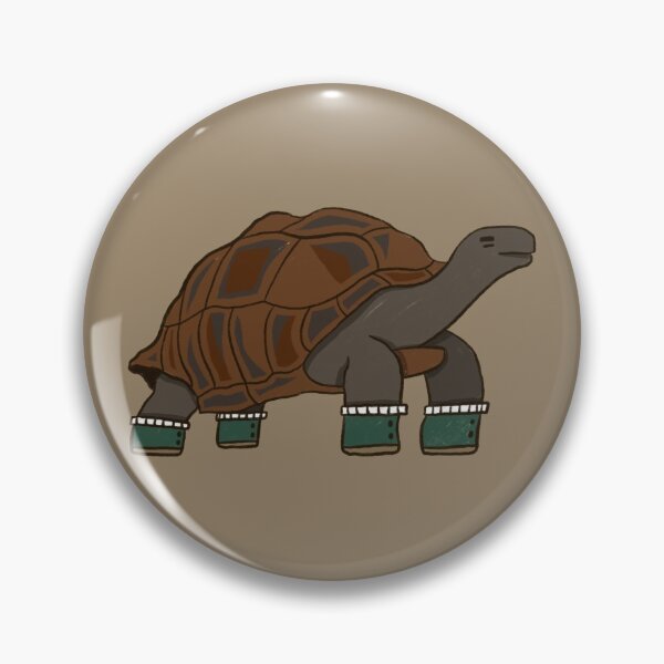 Item preview, Giant Galapagos Tortoise - Green and Brown Reptile Illustration Pattern designed and sold by TheRainbowRoom.
