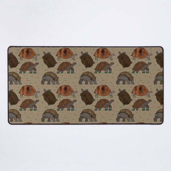 Item preview, Giant Galapagos Tortoise - Green and Brown Reptile Illustration Pattern designed and sold by TheRainbowRoom.