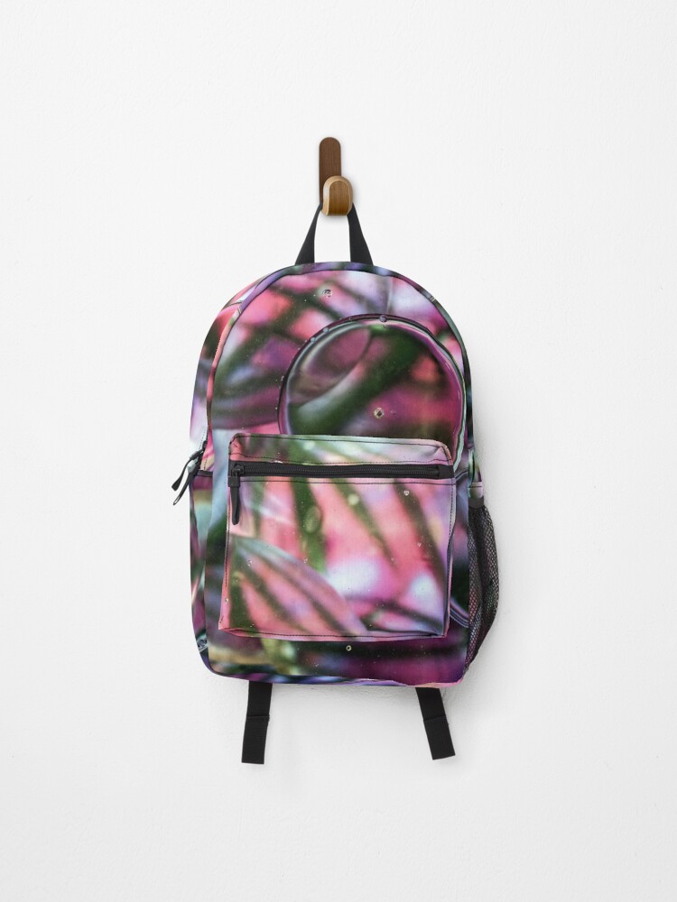 Thumbnail 1 of 3, Backpack, Colourful Raindrop Bubbles designed and sold by Papermouse.