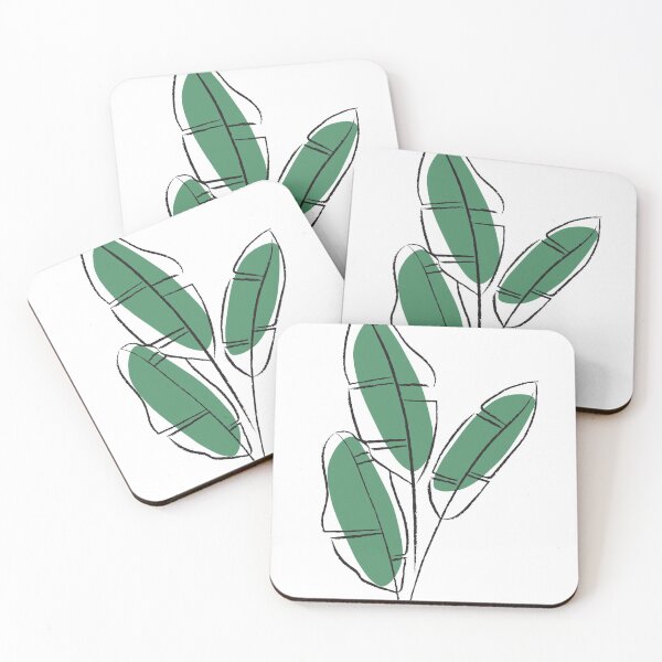 Item preview, Minimalstyle leaf print designed and sold by MidnightArts1.