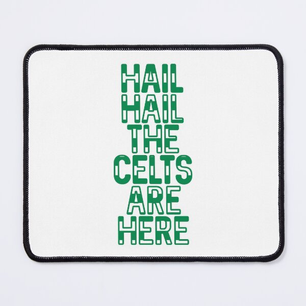 Item preview, Hail Hail The Celts Are Here, Glasgow Celtic Football Club Green and White Striped Text Design designed and sold by MacPean.