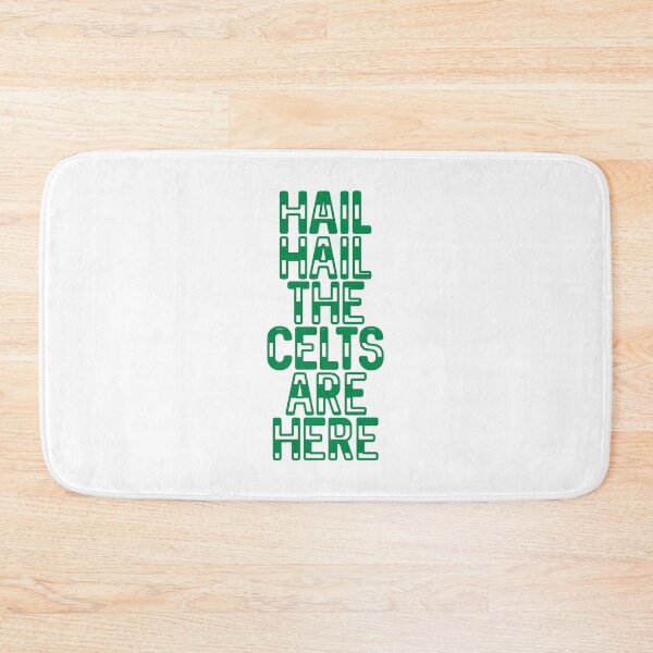Item preview, Hail Hail The Celts Are Here, Glasgow Celtic Football Club Green and White Striped Text Design designed and sold by MacPean.