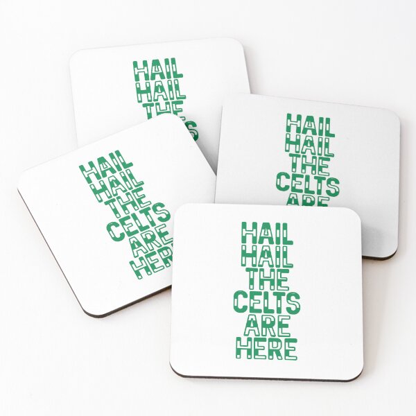 Item preview, Hail Hail The Celts Are Here, Glasgow Celtic Football Club Green and White Striped Text Design designed and sold by MacPean.