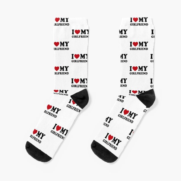 I Heart My Girlfriend Socks for Sale by suns8