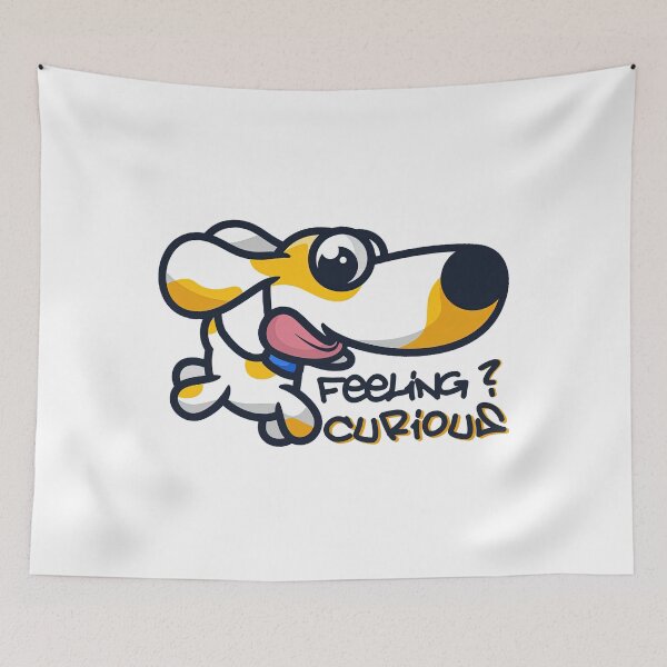 Item preview, Im Feeling Curious,Crazy Dog designed and sold by graphic-genie.
