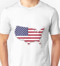 America Map Unisex T-Shirt