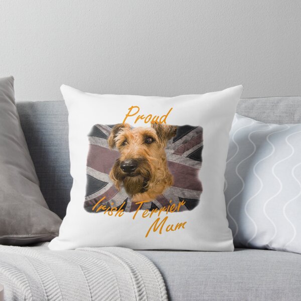 Item preview, Proud Irish Terrier Mum - British Flag   designed and sold by SadSacDesigns.