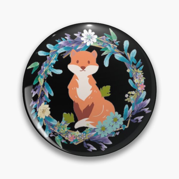 Item preview, Floral fox flower wreath - Garland  designed and sold by LukjanovArt.