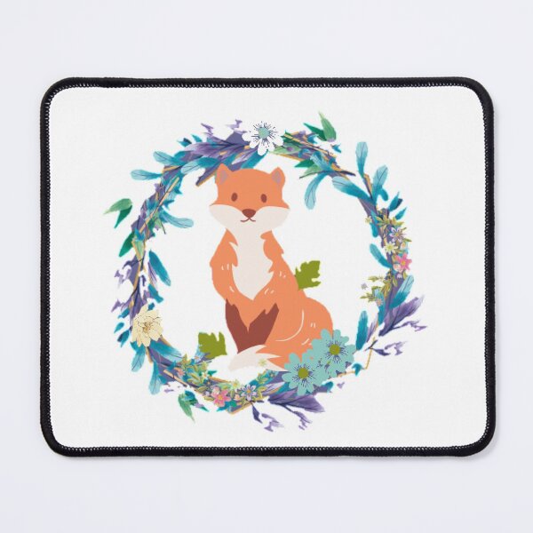 Item preview, Floral fox flower wreath - Garland designed and sold by LukjanovArt.