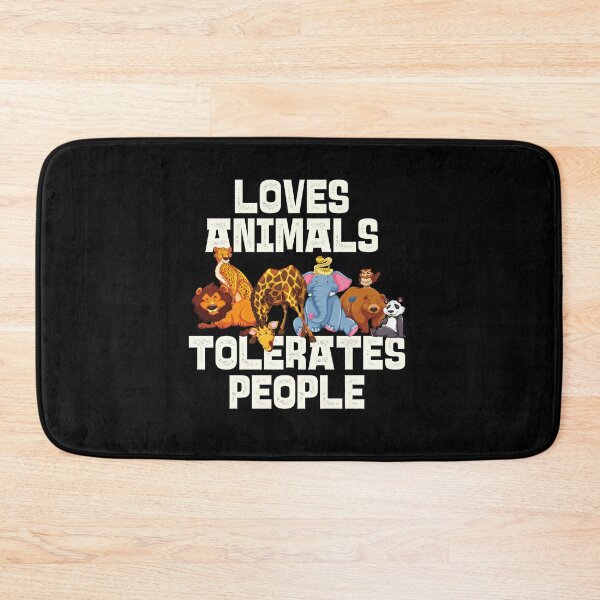 Item preview, Copy of Loves Animals Tolerates People Cute | Funny Animal quotes designed and sold by HROC.