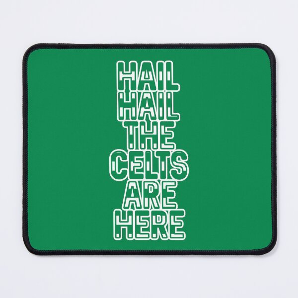 Item preview, Hail Hail The Celts Are Here, Glasgow Celtic Football Club Green and White Striped Text Design designed and sold by MacPean.