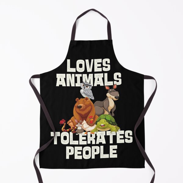 Item preview, Copy of Loves Animals Tolerates People Cute | Funny Animal quotes designed and sold by HROC.