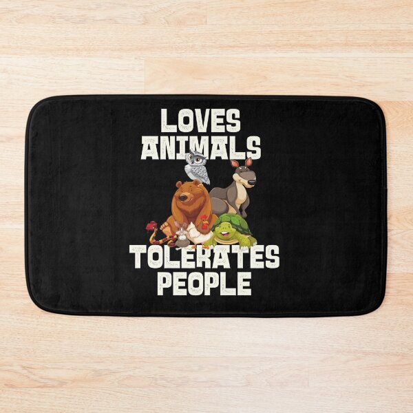 Item preview, Copy of Loves Animals Tolerates People Cute | Funny Animal quotes designed and sold by HROC.