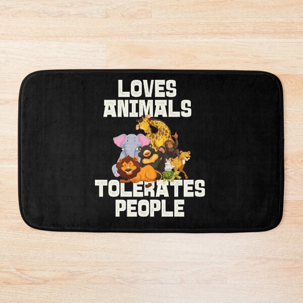 Item preview, Copy of Loves Animals Tolerates People Cute | Funny Animal quotes designed and sold by HROC.