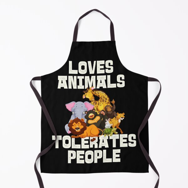 Item preview, Copy of Loves Animals Tolerates People Cute | Funny Animal quotes designed and sold by HROC.