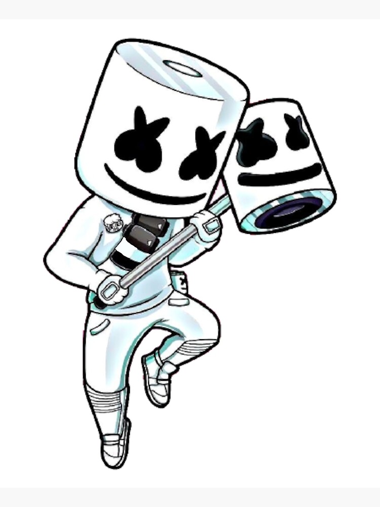 Marshmello Fortnite coloring pages Print for free  WONDER DAY  Coloring  pages for children and adults