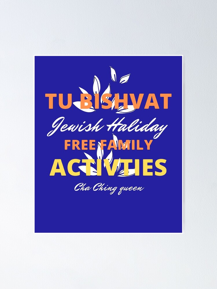 ""Happy Tu B'Shvat Day // Tu Bshevat"" Poster For Sale By Mostafashop15 ...