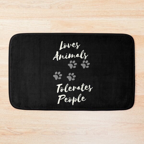 Item preview, Copy of Loves Animals Tolerates People Cute | Funny Animal quotes designed and sold by HROC.