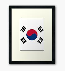 Living Korea Flag Framed Print