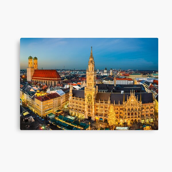 Artikel-Vorschau von München von oben, designt und verkauft von Mapics.