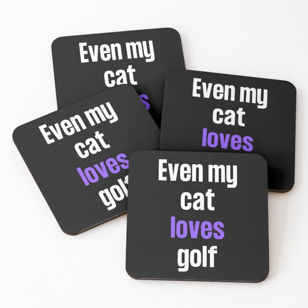 Item preview, Even my cat loves golf designed and sold by TheGreenGoat.