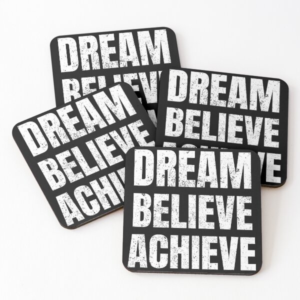 Item preview, DREAM BELIEVE ACHIEVE distressed designed and sold by KingsManKind.