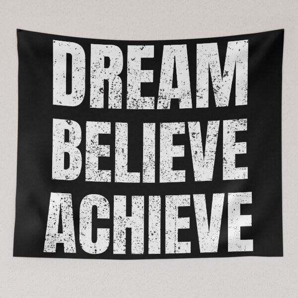 Item preview, DREAM BELIEVE ACHIEVE distressed designed and sold by KingsManKind.