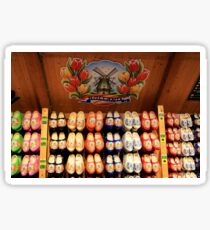 Wooden painted clogs, Holland 2 Sticker