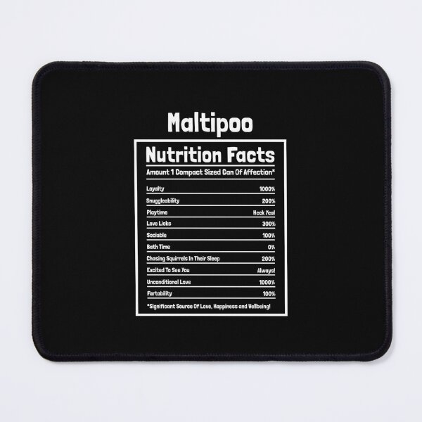 Item preview, Maltipoo Nutrition Facts Funny Dog Gift designed and sold by Guarddogdrive.