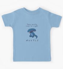 They mostly come at night... Kids Tee