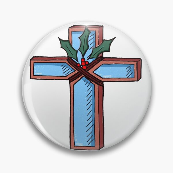 Item preview, Blue Christmas Cross designed and sold by MsBellaCreates.