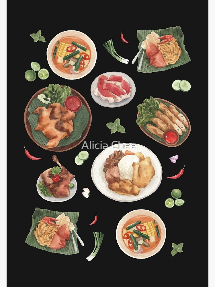 Assorted Southeast Asian Cuisine Food Pack Photographic Print for Sale by  Alicia Chee