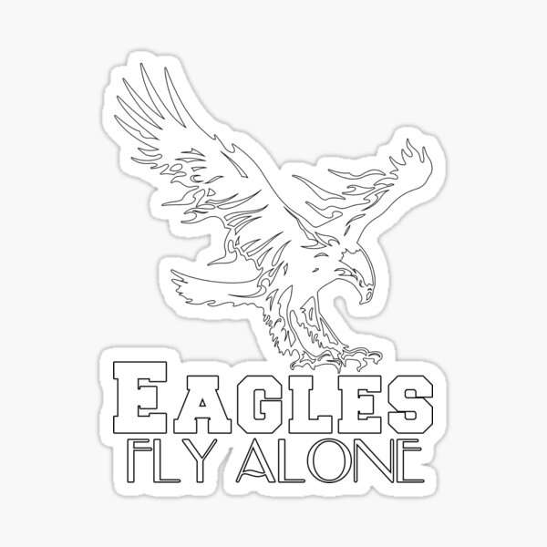 Pegatina «Las águilas vuelan solas» de AyoChic | Redbubble