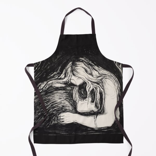 Item preview, Love and Pain (Vampire I) Edvard Munch Black White Print designed and sold by VintageArchive.