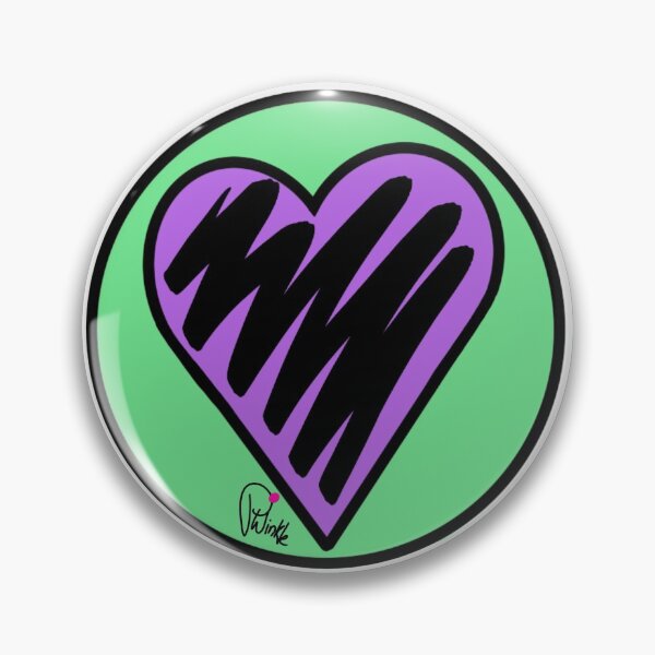 Item preview, Heart Logo Lilac/Green Peri Winkle designed and sold by periwinkledrag.