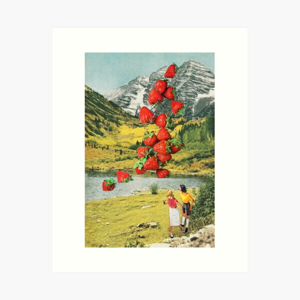 Strawberry Avalanche Art Print