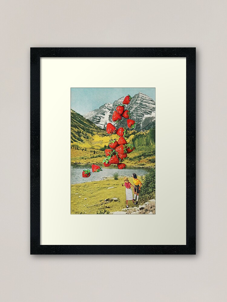 Alternate view of Strawberry Avalanche Framed Art Print