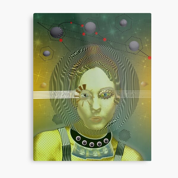 Spacegirl Metal Print