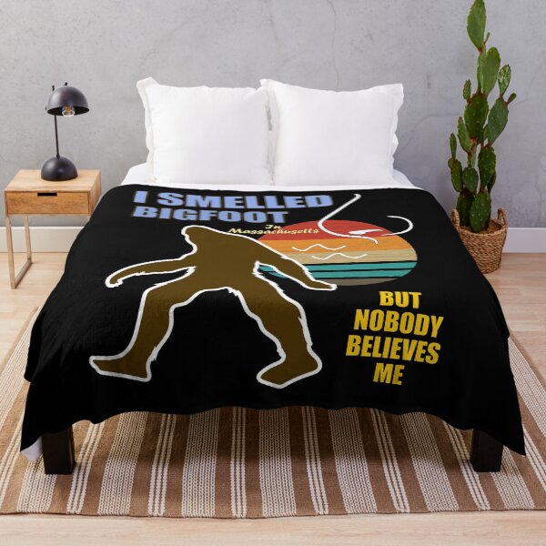 Item preview, Bigfoot Joke Massachusetts Smelled Bigfoot Nobody Believes Me Parody designed and sold by artfulnotebook.
