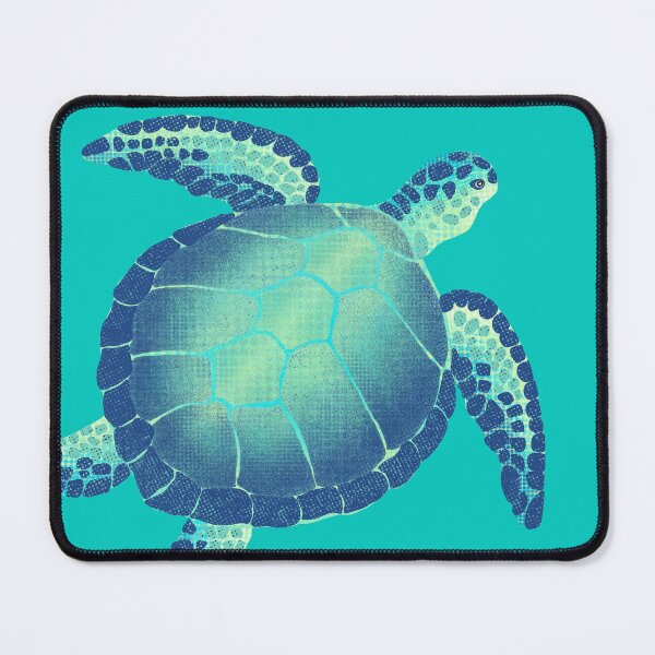 Item preview, Ocean Sea Turtle Drawing, hand drawn in graphic style designed and sold by Barbara Monahan.