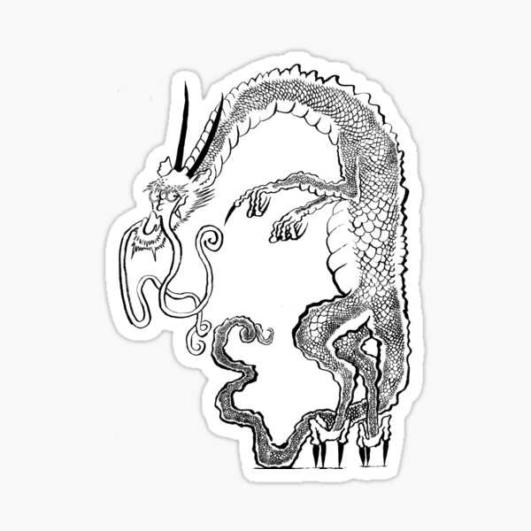 Frufru die glückliche Drachenlady Sticker