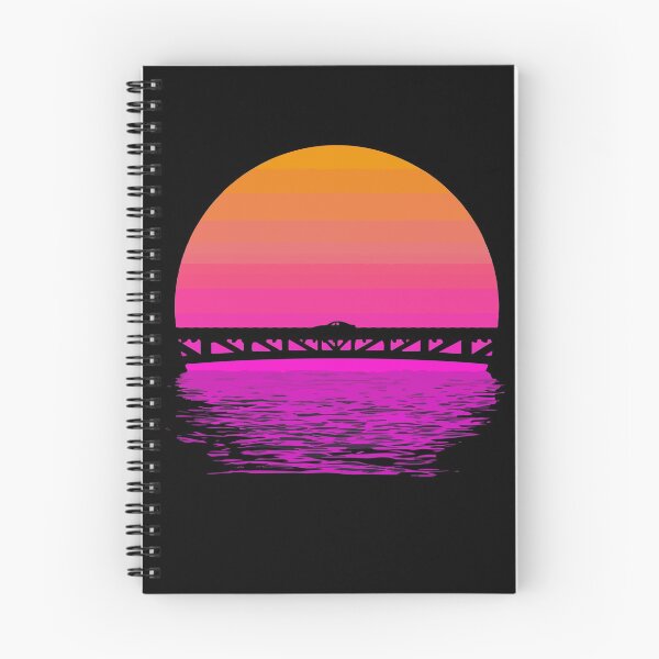 Item preview, Synthwave retrowave sunset sea sun designed and sold by DerNerd.