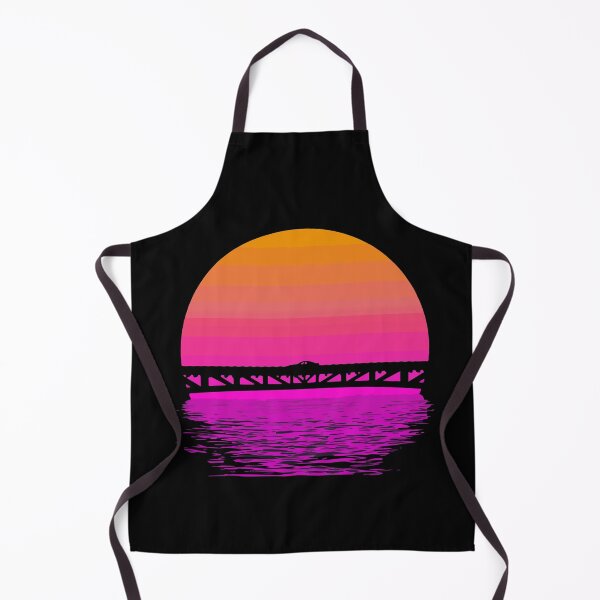 Item preview, Synthwave retrowave sunset sea sun designed and sold by DerNerd.