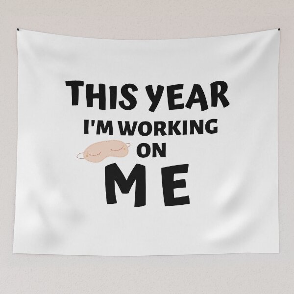 Item preview, THIS YEAR IM WORKING ON ME designed and sold by AlfaEcho.