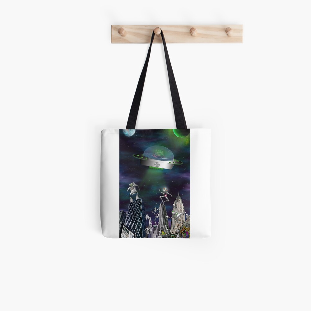 Freizeit in Robotown Stofftasche