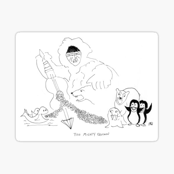 Song Cartoon - The Mighty Quinn Sticker