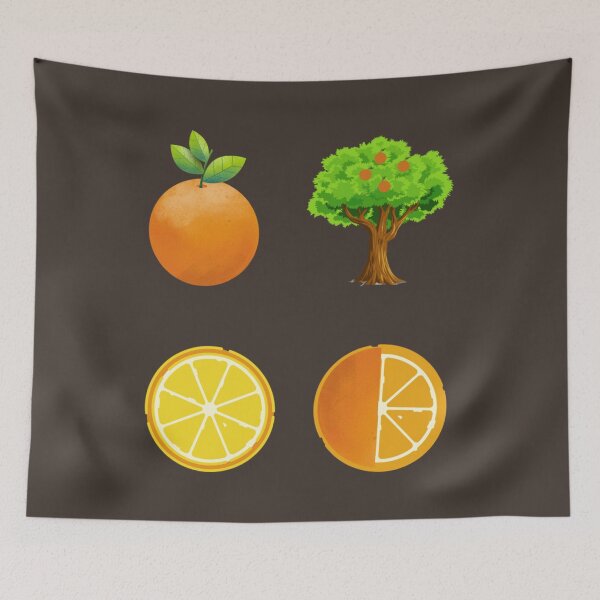 Item preview, Orange tree pattern designed and sold by LukjanovArt.