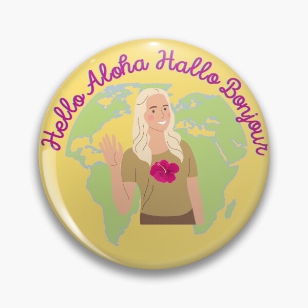 Item preview, Hello Aloha Hallo Bonjour designed and sold by DonneeCreations.