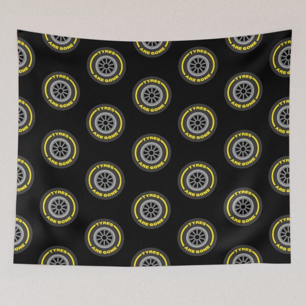 Item preview, Tyres are Gone ! (yellow) designed and sold by F1TwoTee.