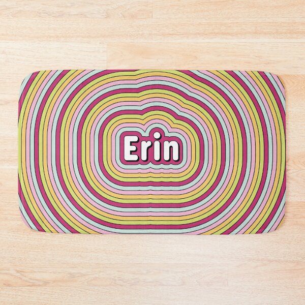 Item preview, Erin name - fun candy color stripes design designed and sold by NameTheory.